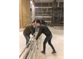 固原福苑主题婚礼基地全息宴会厅施工现场