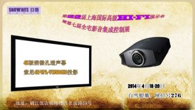 白雪4K高清微孔透声幕·第22届上海国际高级HI-F